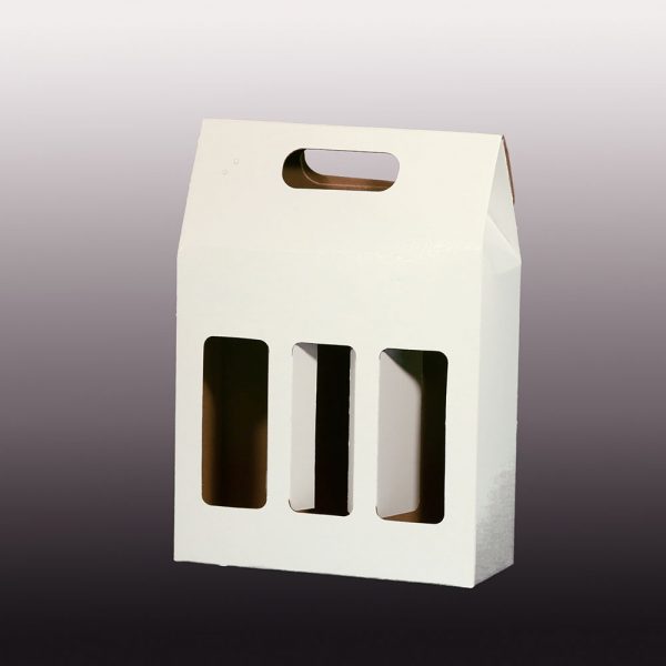 CAJA CAPLE VINO PLEGADIZA 3 BOTELLAS 26X10X37